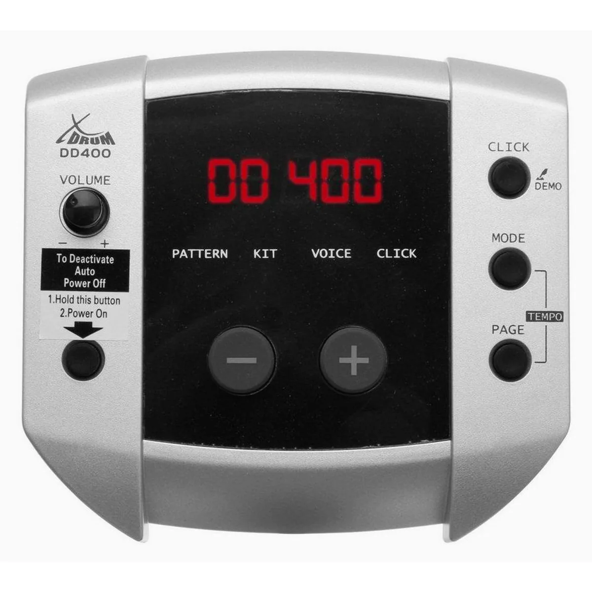 XDrum DD-400 E-Drum Kit, vielseitiges Soundmodul, kompaktes Design, realistisches Spielgefühl 4