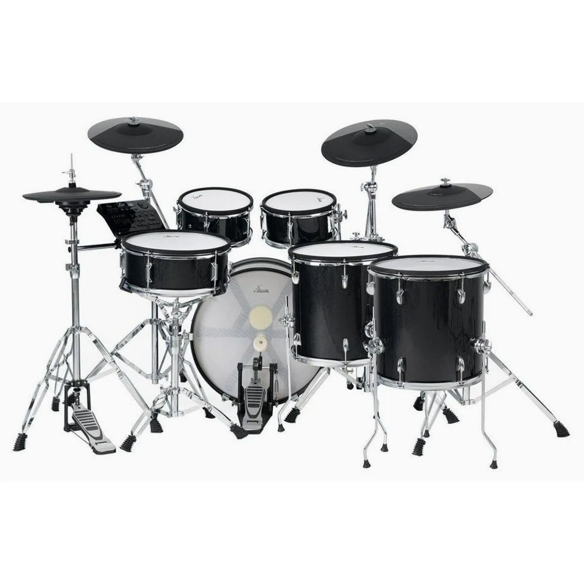 XDrum DD-670 PLUS Mesh E-Drum Kit, 10-teilig, echte Holzkessel, 720 Sounds