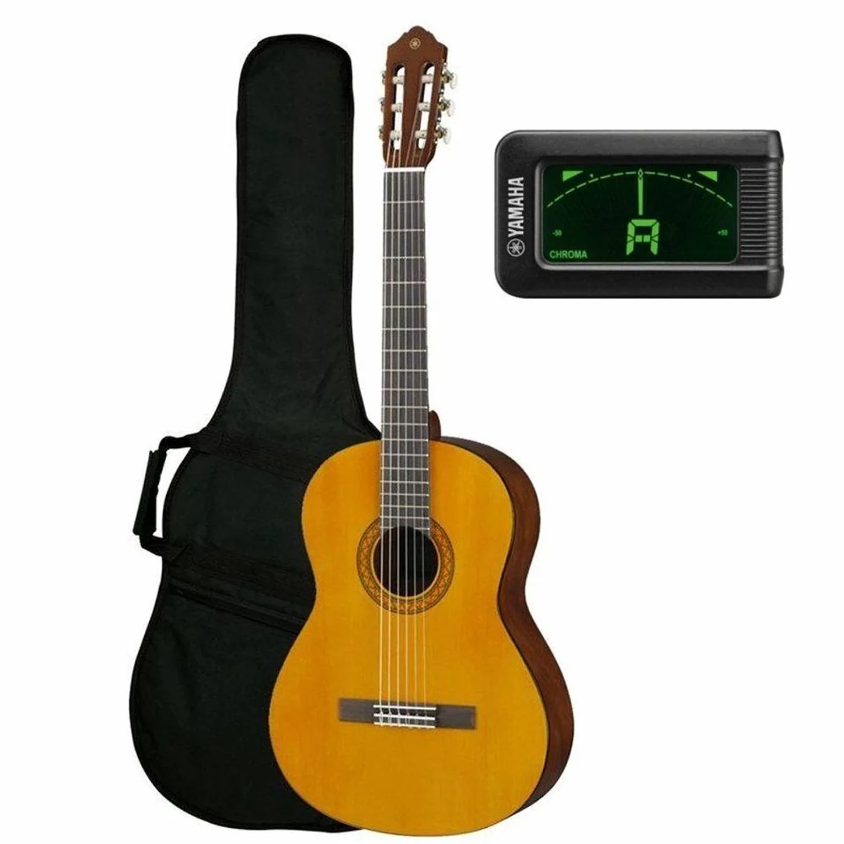Yamaha C40 Standard Pack, Konzertgitarre mit Zubehör für Einsteiger