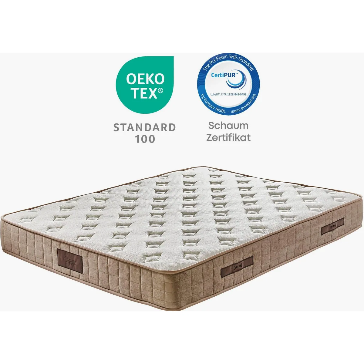 Yatas Bedding Majestät Luxus Matratze, ergonomisch & atmungsaktiv — 30 cm hoch, wendbar, H3 4