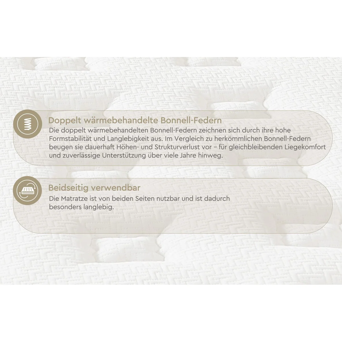 Yatas Bedding Majestät Luxus Matratze, ergonomisch & atmungsaktiv — 30 cm hoch, wendbar, H3 5