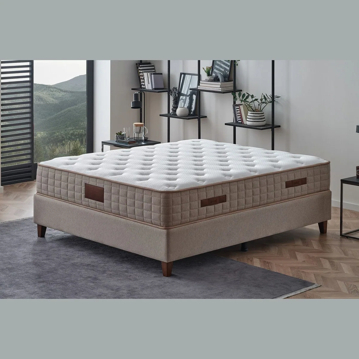 Yatas Bedding Majestät Premium Taschenfederkernmatratze, atmungsaktiv, 30 cm hoch, ergonomisch