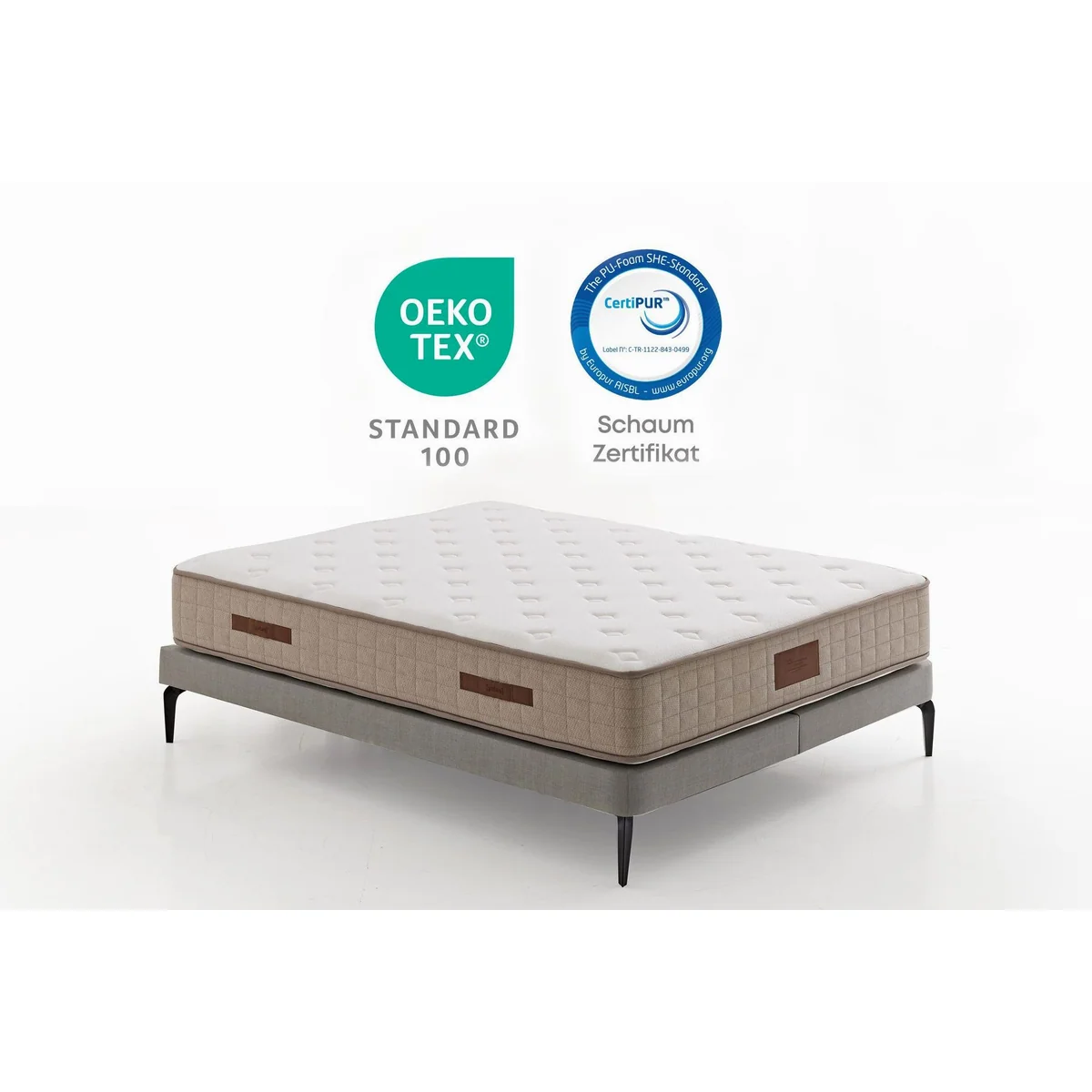 Yatas Bedding Majestät Premium Taschenfederkernmatratze, atmungsaktiv, 30 cm hoch, ergonomisch 3