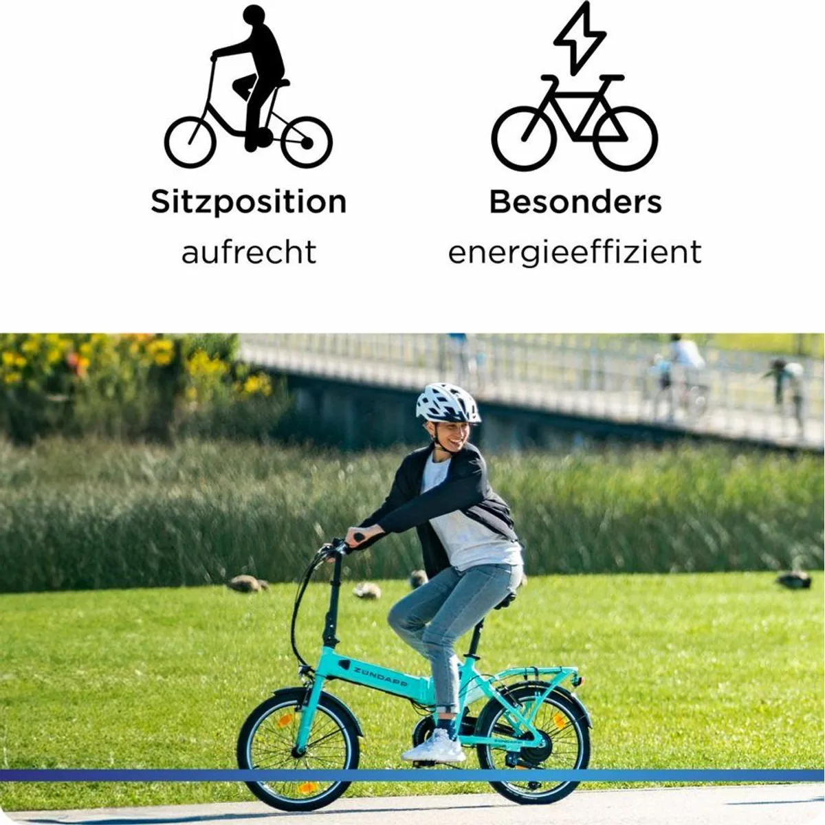 Zündapp Z101 E-Bike Klapprad, kompakt, kraftvoll, vielseitig 5