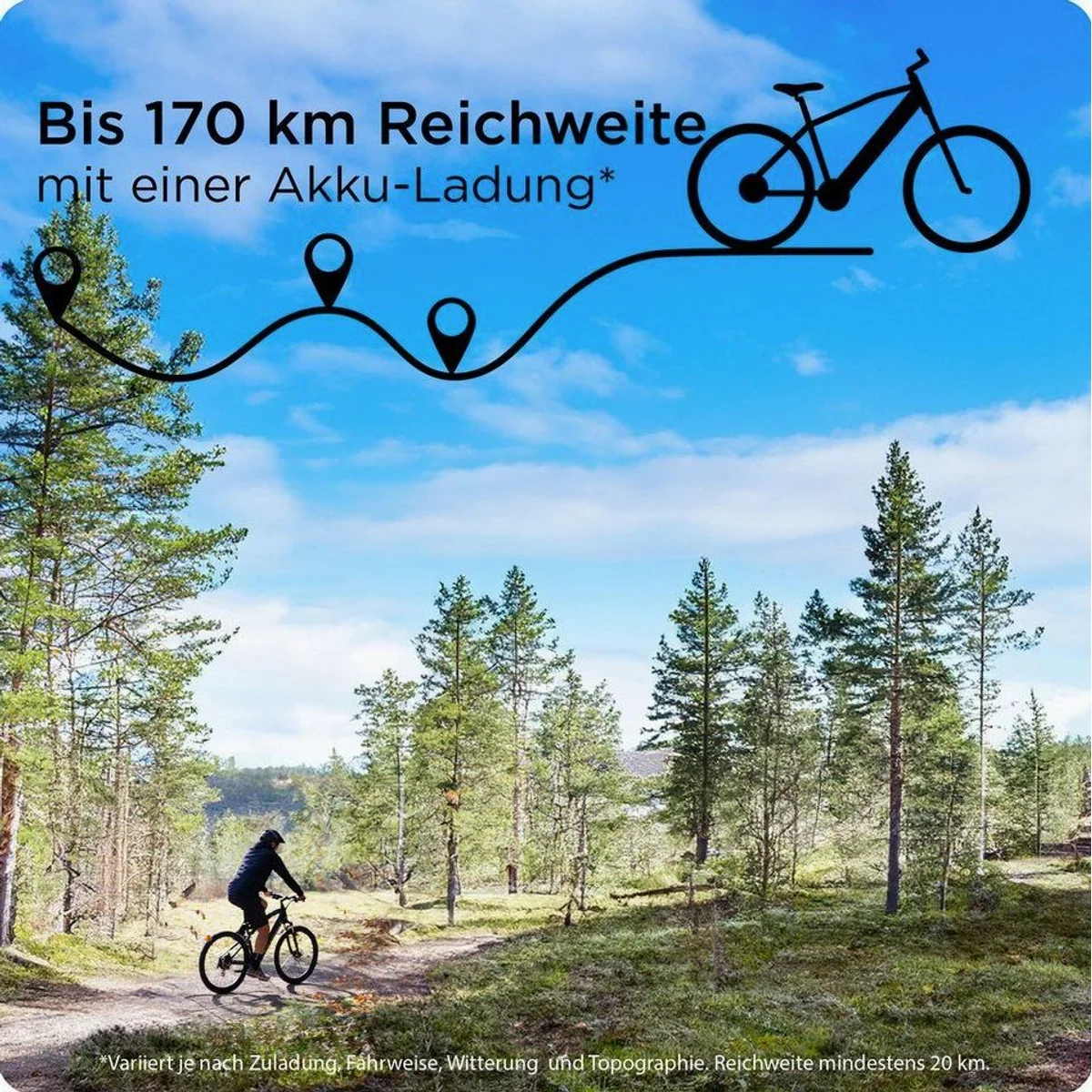 Zündapp E-Bike Mountainbike X1000, kraftvoller Mittelmotor, 733 Wh Akku, 10-Gang Shimano Schaltung 2