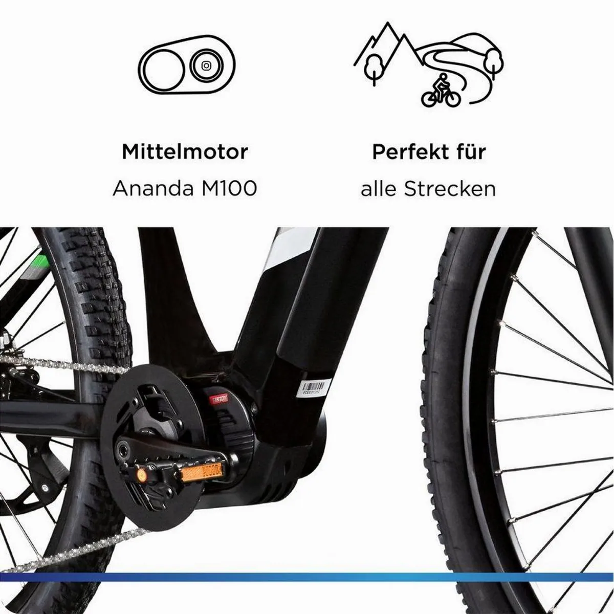 Zündapp X900 E-Bike Mountainbike, 733 Wh Akku, 10 Gang Shimano Cues, Mittelmotor 5