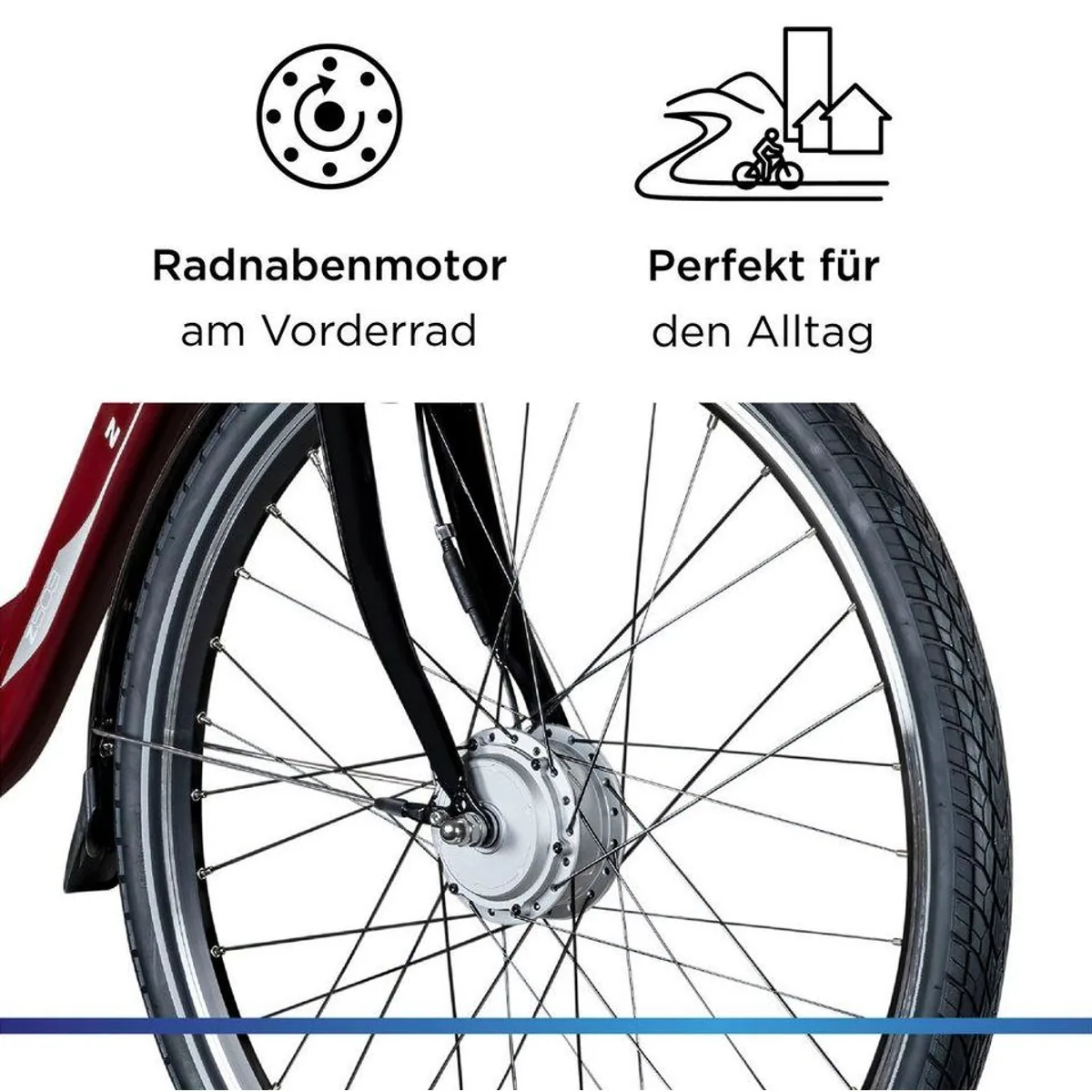 Zündapp Z503 E-Bike Cityrad, 7-Gang Shimano, 536 Wh Akku, Frontmotor 3