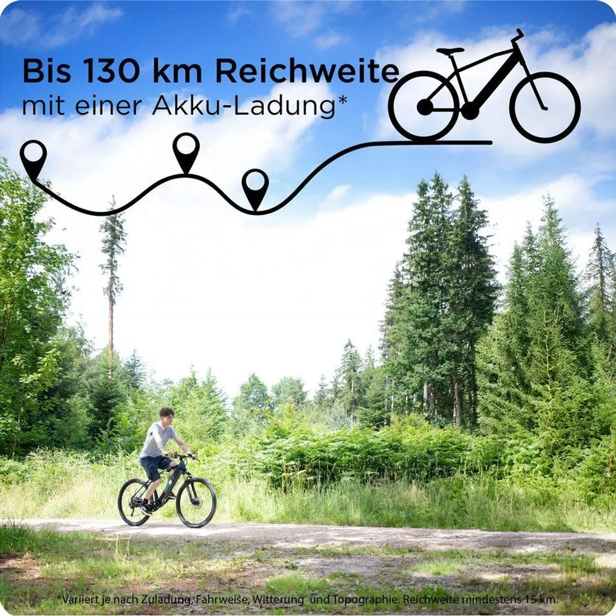 Zündapp Z808 E-Bike Mountainbike, 550 Wh Akku, 10-Gang Shimano, Heckmotor 2