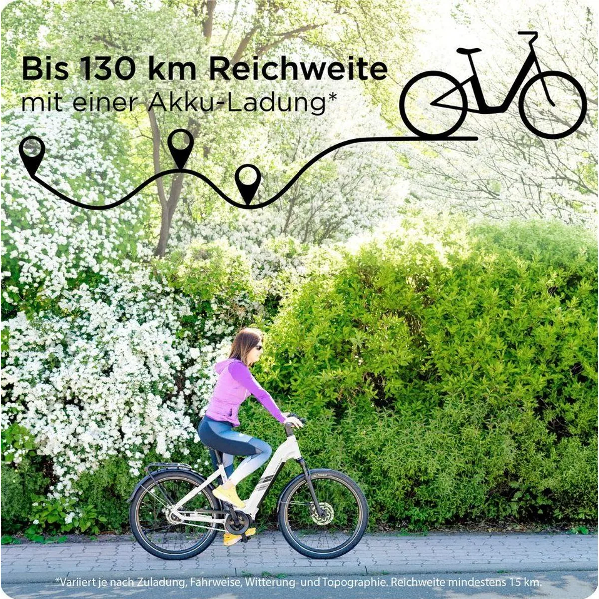 Zündapp E-Bike Cityrad X885, 7 Gang, Mittelmotor, 550 Wh — Ideal für Stadtfahrten 2