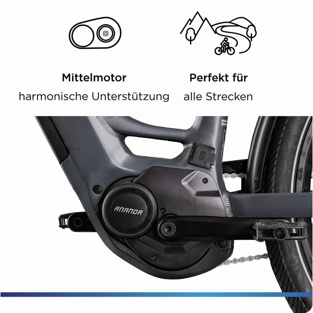Zündapp E-Bike Cityrad X885, 7 Gang, Mittelmotor, 550 Wh — Ideal für Stadtfahrten 5