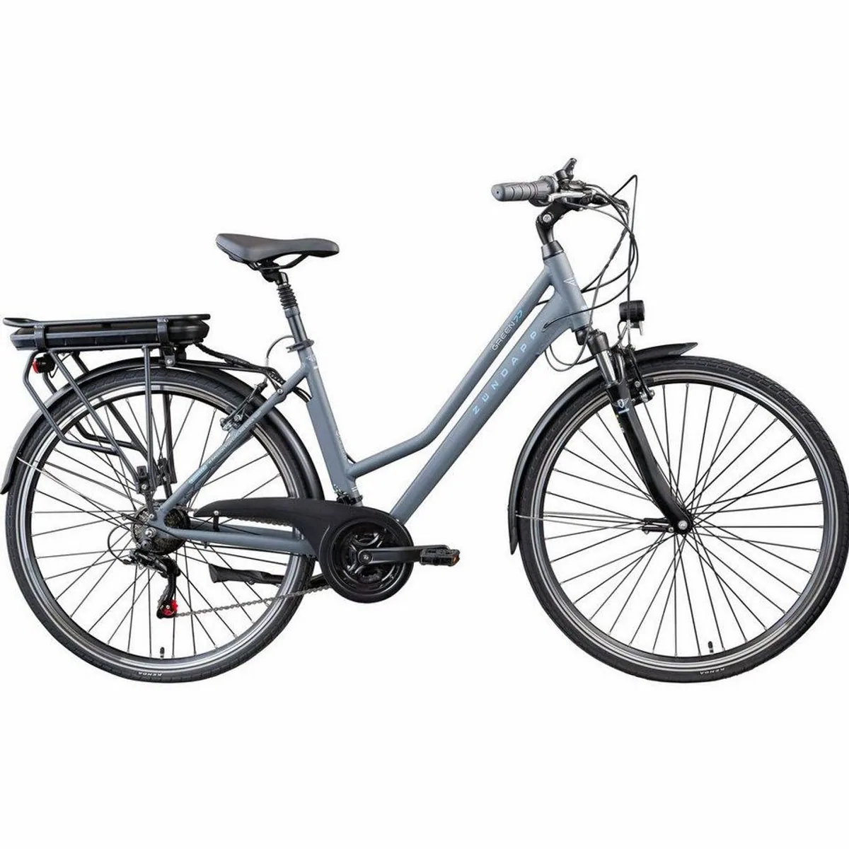 Zündapp Green 7.7 Damen E-Bike, 21 Gang Shimano, Heckmotor, 536,5 Wh Akku