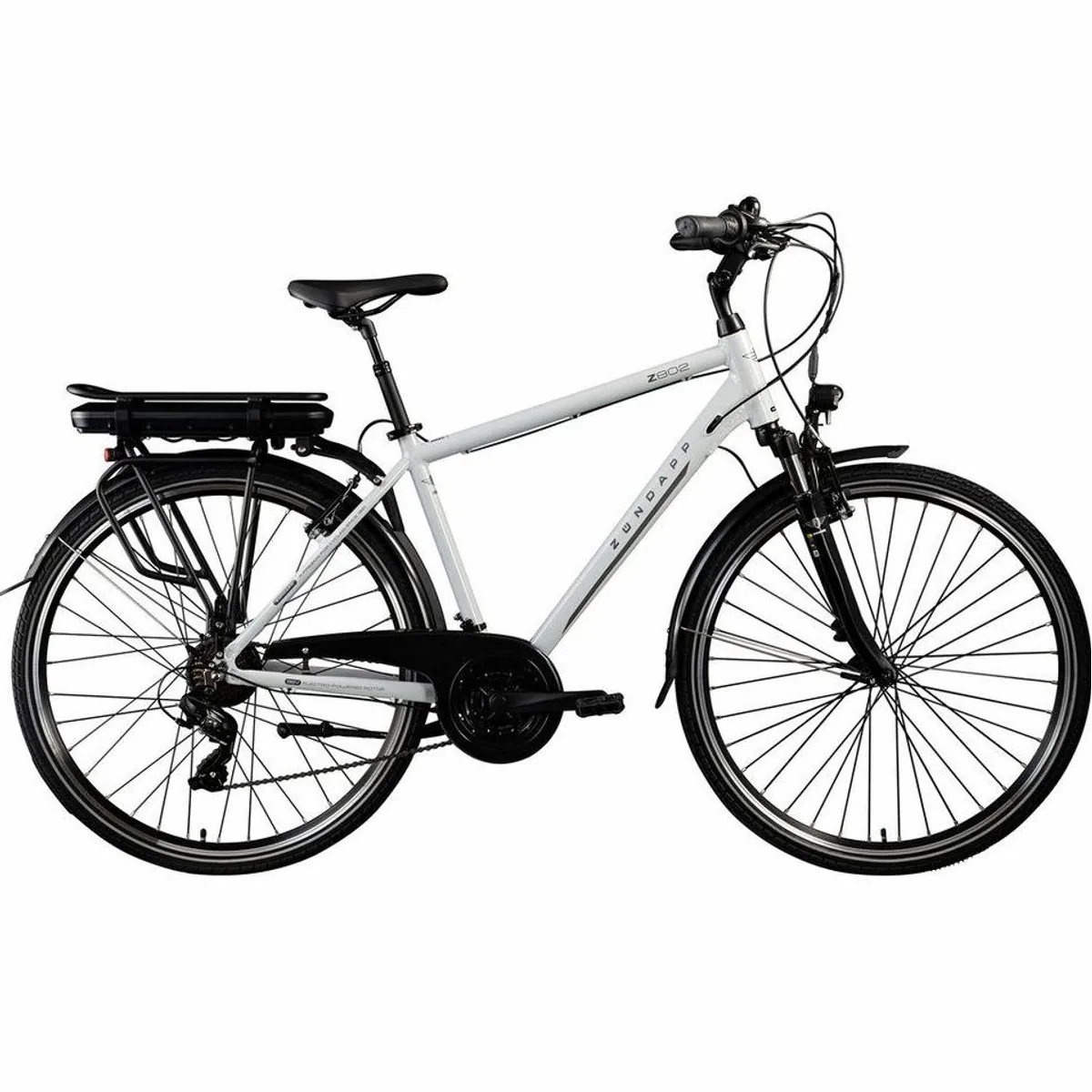 Zündapp Z802 E-Bike Trekkingrad, 21 Gang Shimano, 536 Wh Akku, komfortable Ausstattung