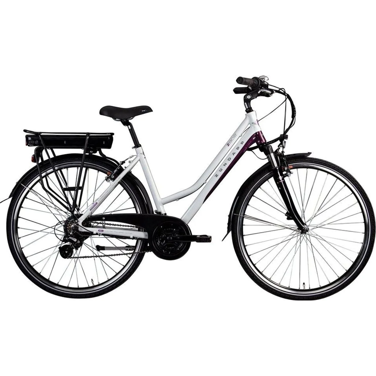 Zündapp Z802 Damen E-Bike, 21 Gang Shimano, Ananda Heckmotor, 374 Wh Akku