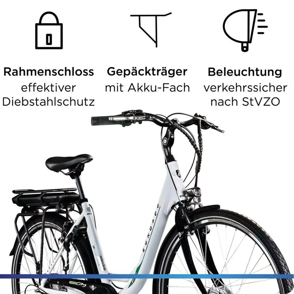 Zündapp Z503 E-Bike Cityrad, 7-Gang Shimano, 536 Wh Akku, Frontmotor 4