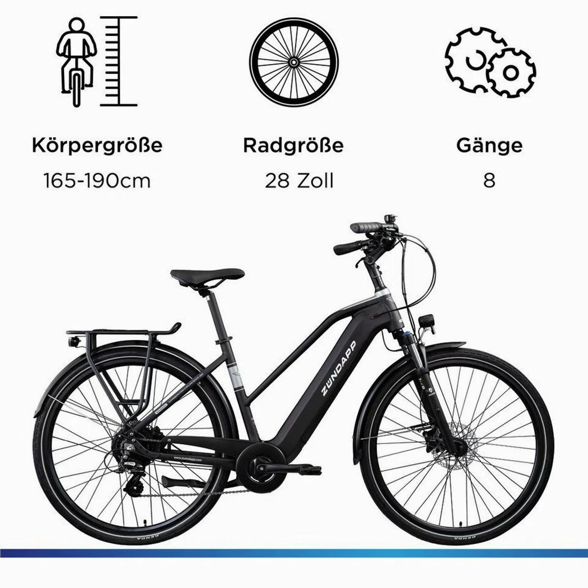 Zündapp Z810 Trekking E-Bike, Komfortabel, leistungsstark, vielseitig — max. 150 Zeichen 3