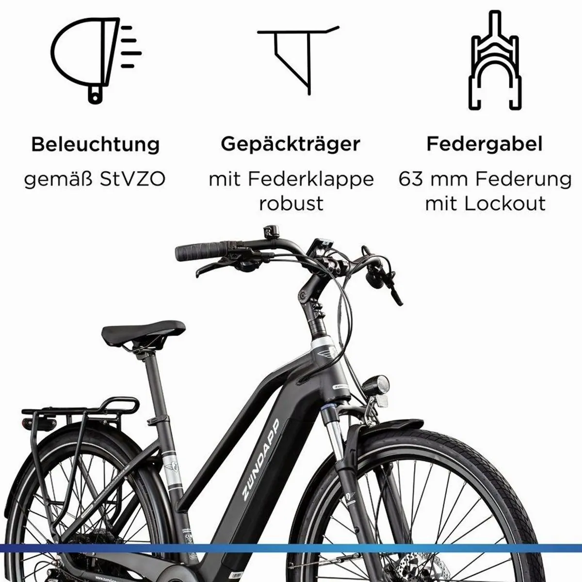 Zündapp Z810 Trekking E-Bike, Komfortabel, leistungsstark, vielseitig — max. 150 Zeichen 4
