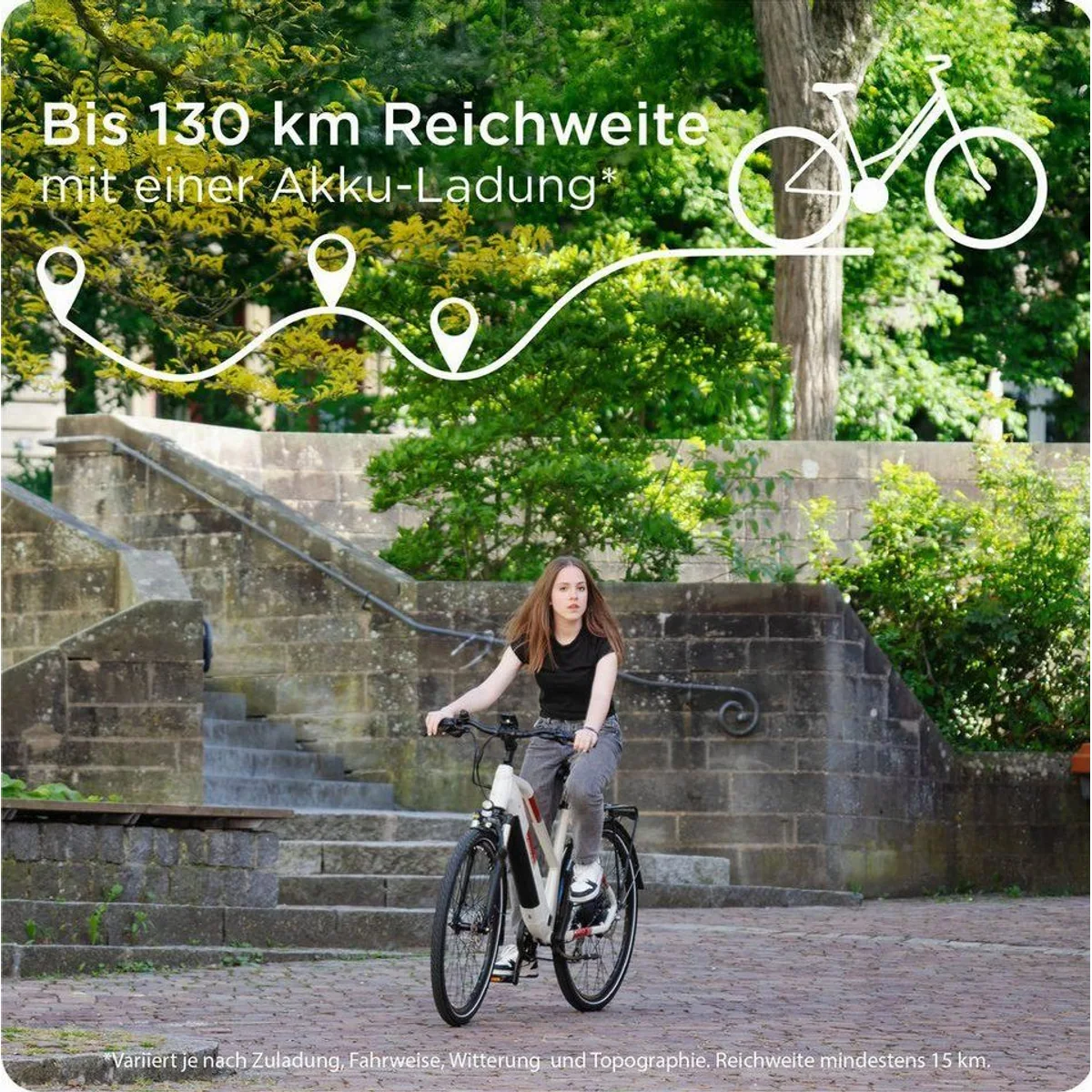 Zündapp Z810 E-Bike Trekkingrad, 8-Gang Shimano, 550 Wh Akku, Heckmotor 2