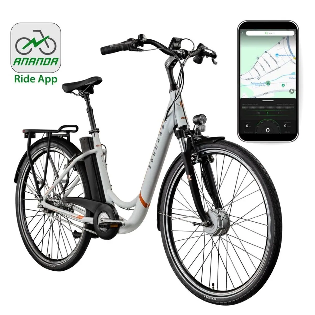 Zündapp Z517 E-Bike Cityrad, 7-Gang Shimano, 531 Wh Akku, Vorderradmotor 2