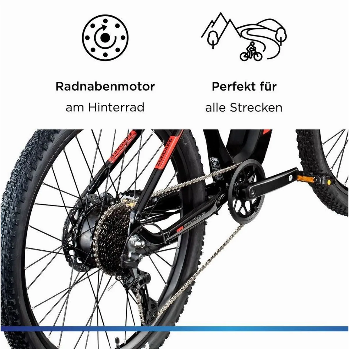 Zündapp Z898 E-Bike Mountainbike, 10 Gang, Heckmotor, 540 Wh 5