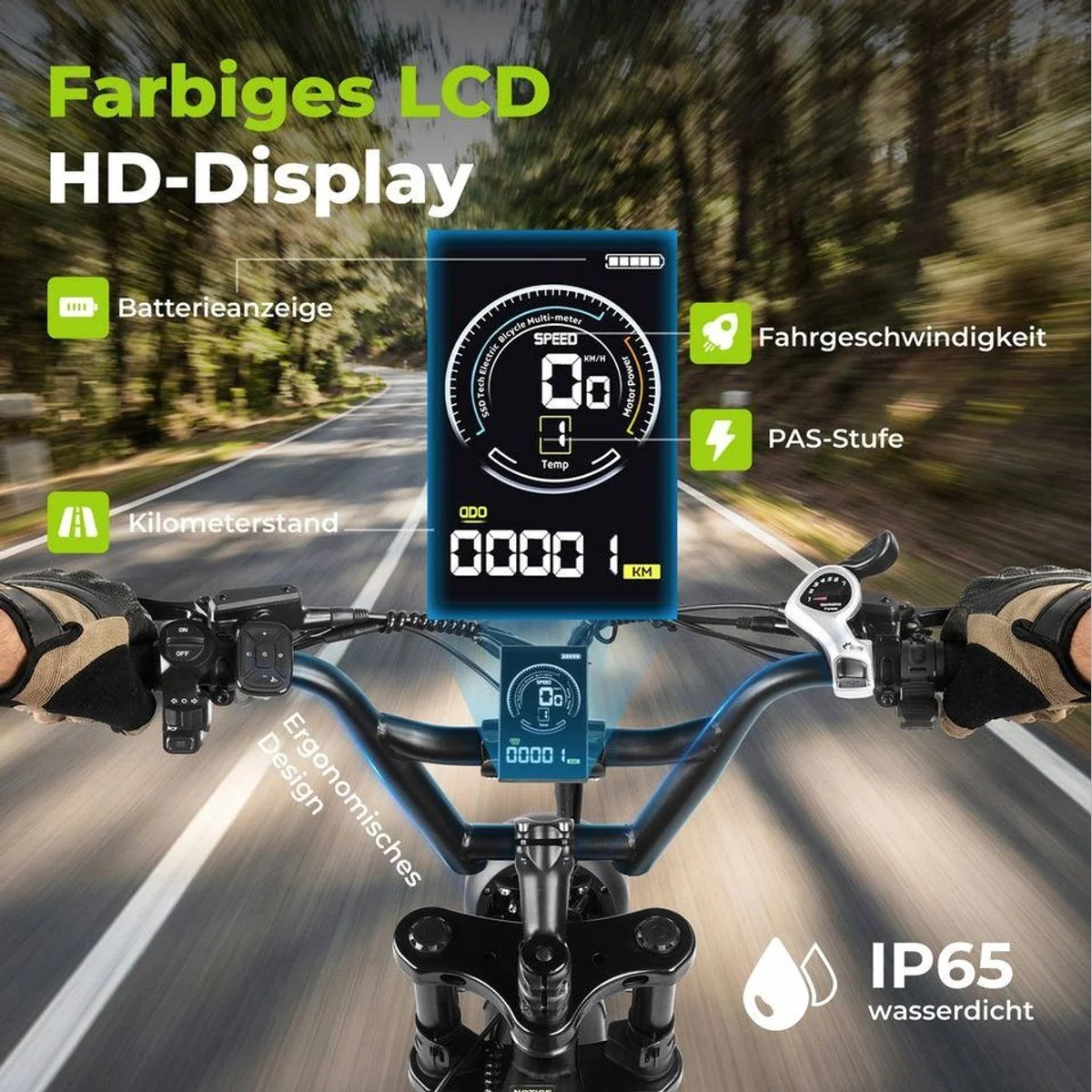ZWHEEL E-Bike Cityrad E6-2.0, kraftvoller Motor, hohe Reichweite, komfortable Ausstattung 4