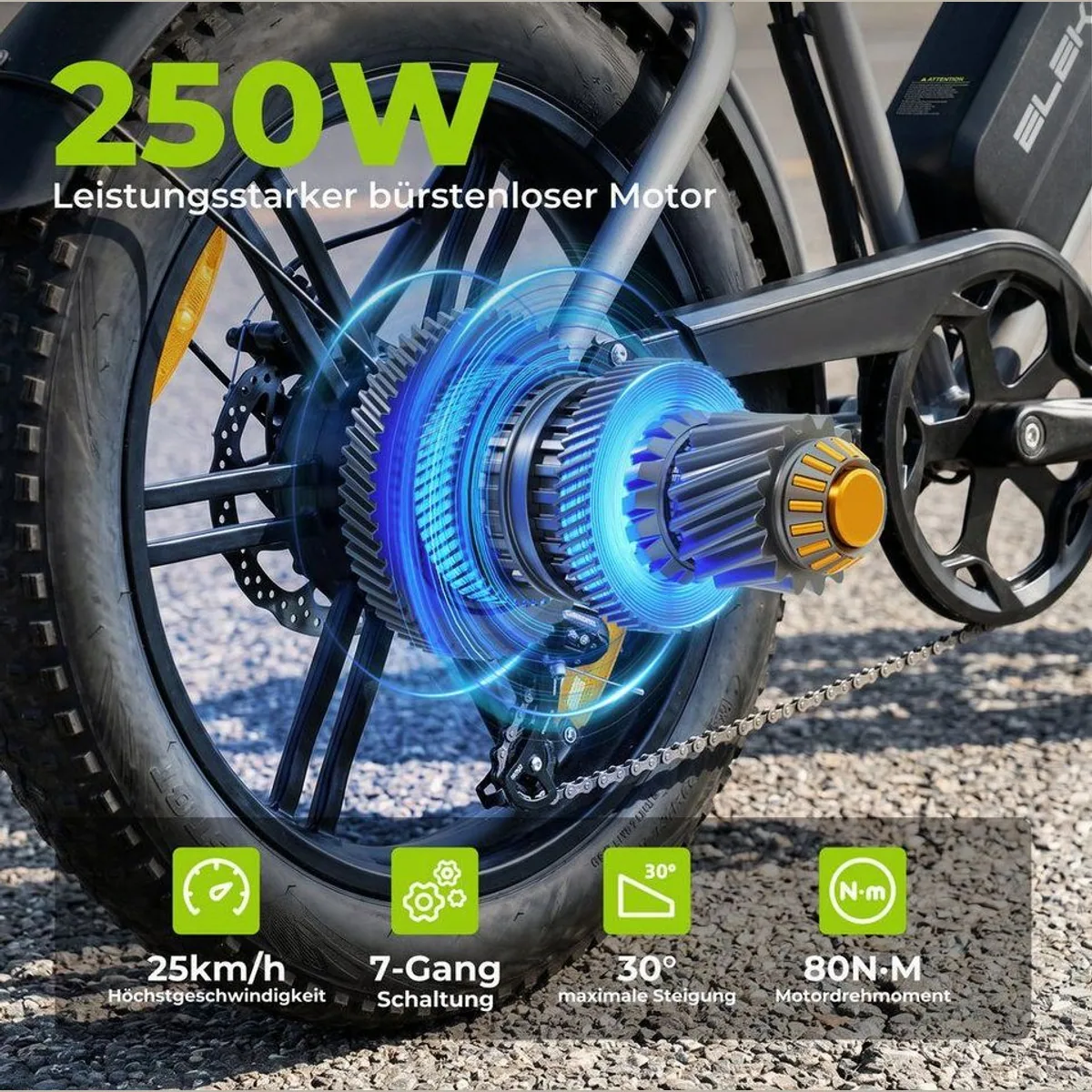 ZWHEEL E-Bike Cityrad E6-2.0, kraftvoller Motor, hohe Reichweite, stabiler Rahmen 2